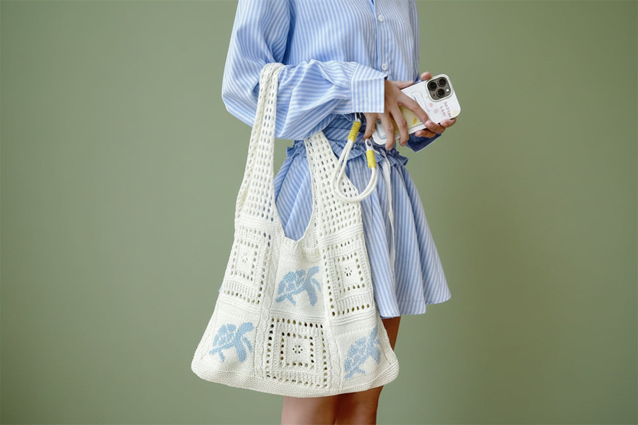 The Marina Crochet Shoulder Bag